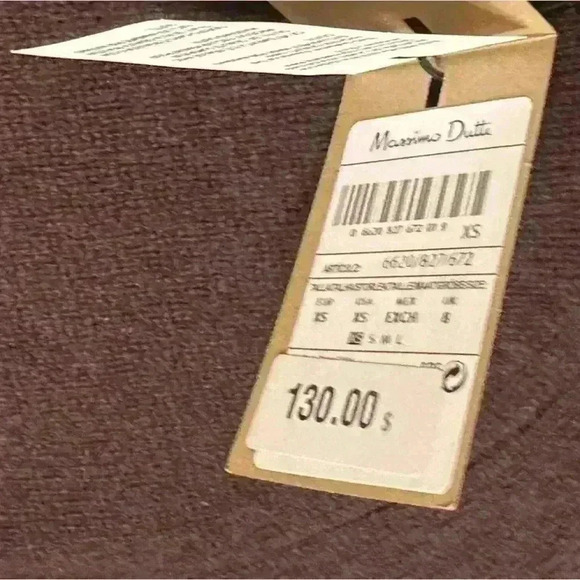 Massimo Dutti Women High neck cashmere wool chocolate brown dress - Picture 17 of 17